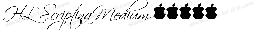 HL Scriptina Medium字体转换